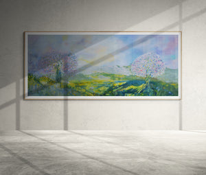 Summer Blossom Trees – Original Oil Painting by Lesley Blackburn