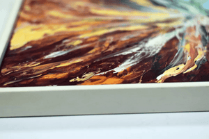Flame Bloom II – Original Acrylic Painting by Edelgard Schroer
