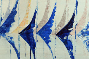 Sailing Rhythm – Original Abstract Seascape Painting by Edelgard Schroer