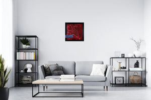 Hearts of Steel – Original Abstract Painting by Edelgard Schroer