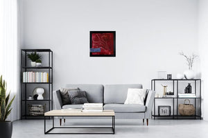 Hearts of Steel – Original Abstract Painting by Edelgard Schroer