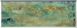 Aqua Drift – Original Abstract Acrylic Painting by Edelgard Schroer