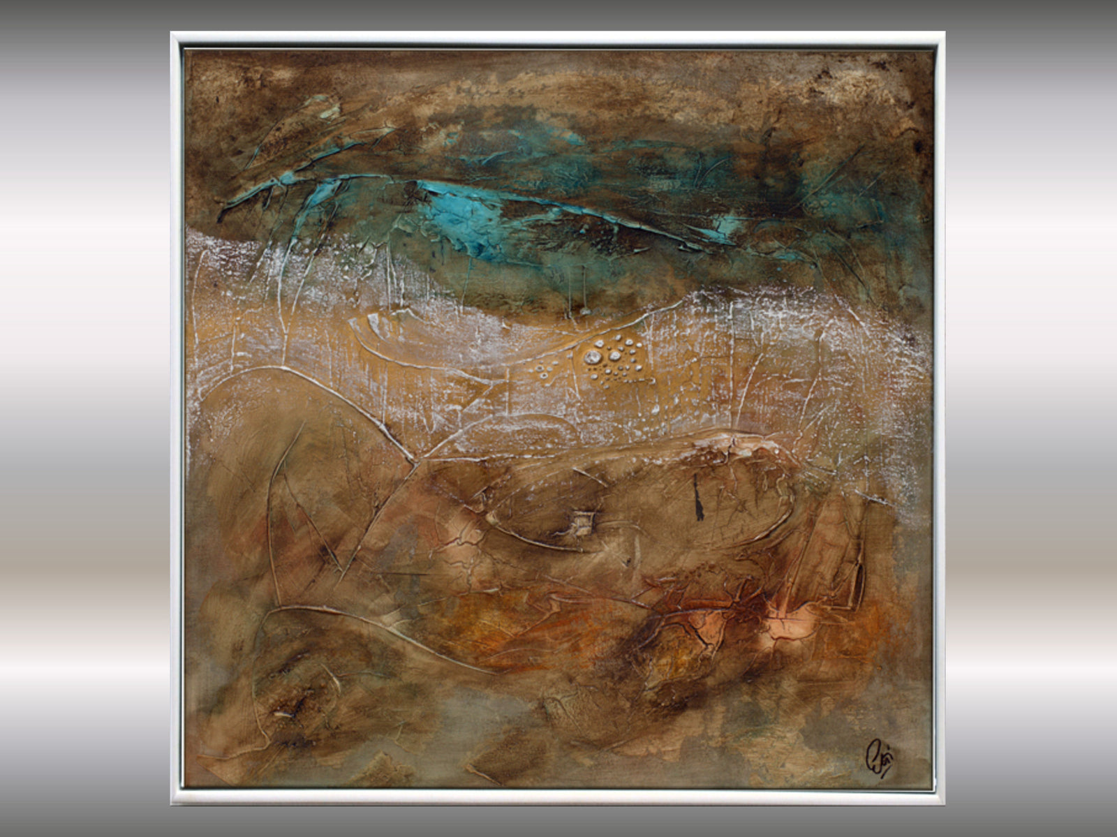 Earthbound Echoes – Original Acrylic Painting by Edelgard Schroer