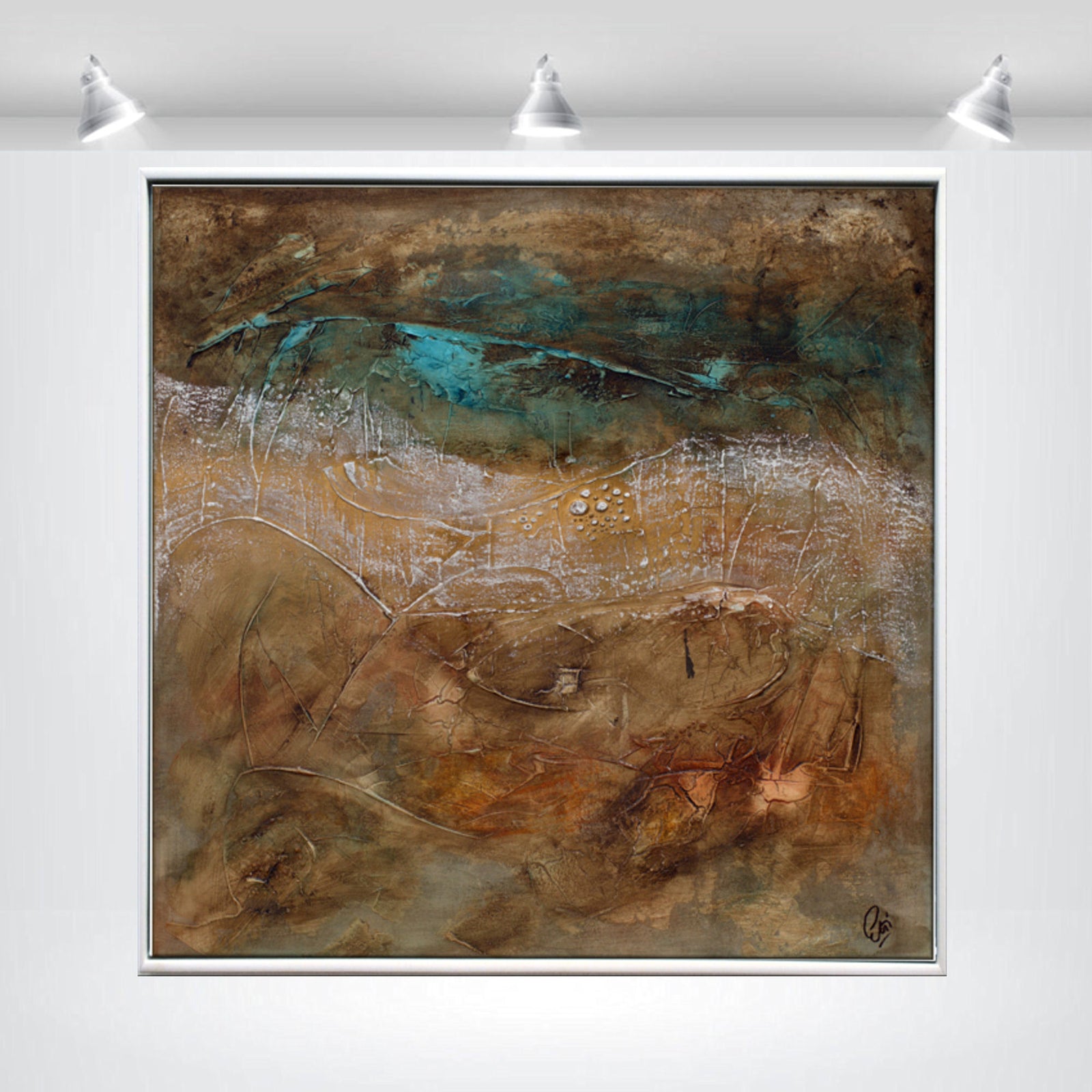 Earthbound Echoes – Original Acrylic Painting by Edelgard Schroer