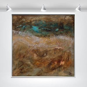 Earthbound Echoes – Original Acrylic Painting by Edelgard Schroer