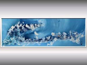 Azure Flow 2025 Acrylic painting by Edelgard Schroer