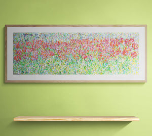 Red Tulip Meadow — Original Painting by Lesley Blackburn