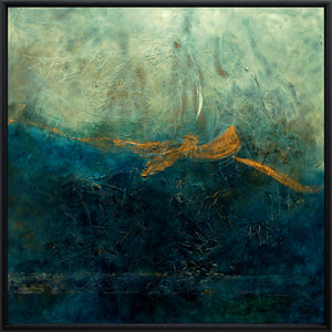 Angel Flight – Original Textured Abstract Painting by Edelgard Schroer