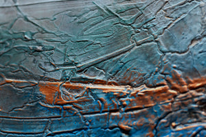 Angel Flight – Original Textured Abstract Painting by Edelgard Schroer