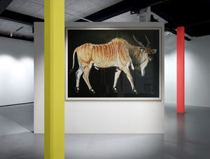 The Senegal King | Western Giant Eland Original Painting by Jeff Cain
