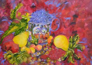 Autumn Fruits – Original Oil Painting by Lesley Blackburn