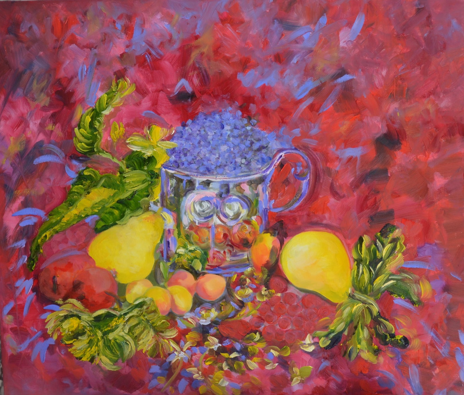 Autumn Fruits – Original Oil Painting by Lesley Blackburn