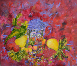 Autumn Fruits – Original Oil Painting by Lesley Blackburn