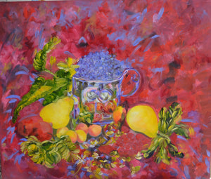 Autumn Fruits – Original Oil Painting by Lesley Blackburn