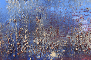 Midnight Ember – Original Textured Abstract Painting by Edelgard Schroer
