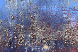 Midnight Ember – Original Textured Abstract Painting by Edelgard Schroer
