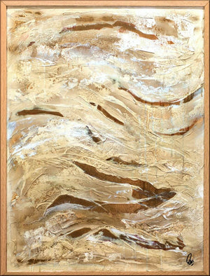 Golden Waves – Original Abstract Painting by Edelgard Schroer