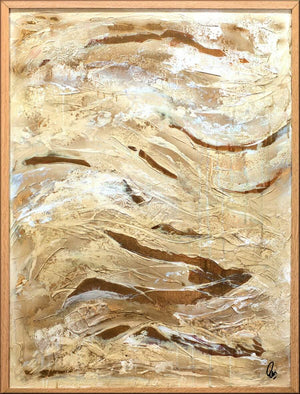 Golden Waves – Original Abstract Painting by Edelgard Schroer