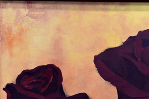 Crimson Grace – Original Acrylic Painting by Edelgard Schroer