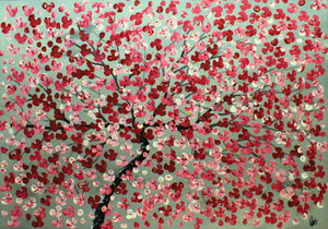 Blossom Canopy – Original Floral Painting by Edelgard Schroer