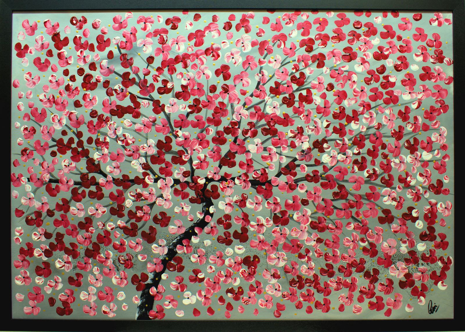 Blossom Canopy – Original Floral Painting by Edelgard Schroer
