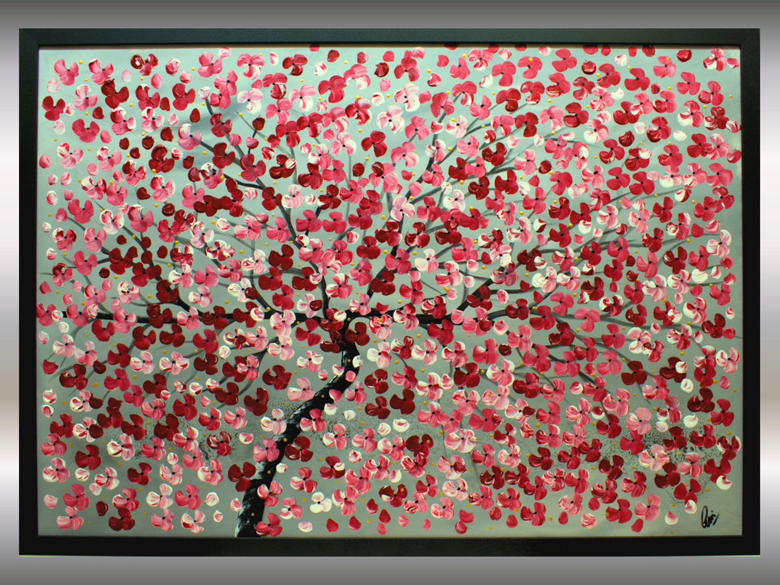 Blossom Canopy – Original Floral Painting by Edelgard Schroer