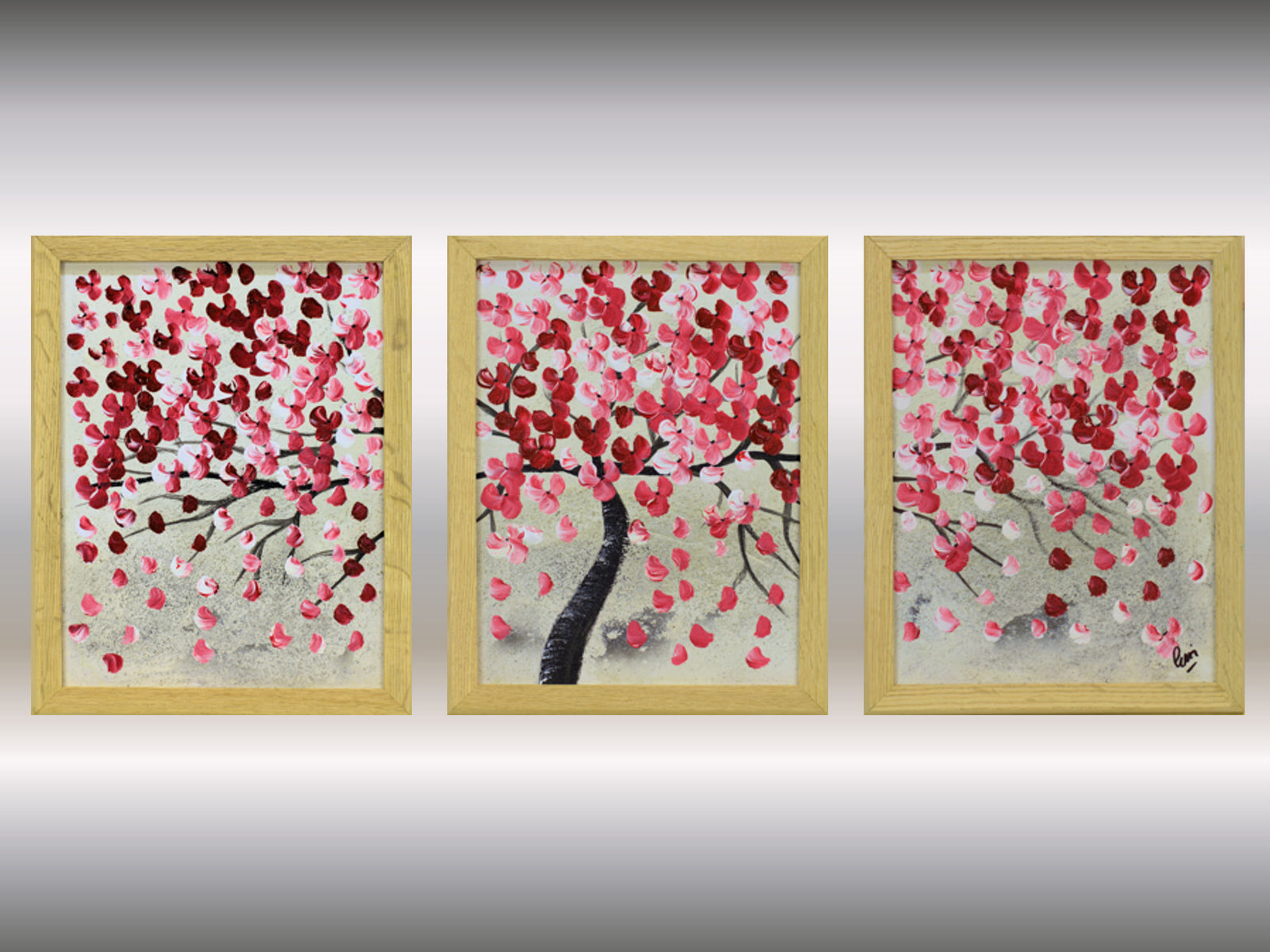 Spring Days in Japan – Original Acrylic Painting by Edelgard Schroer