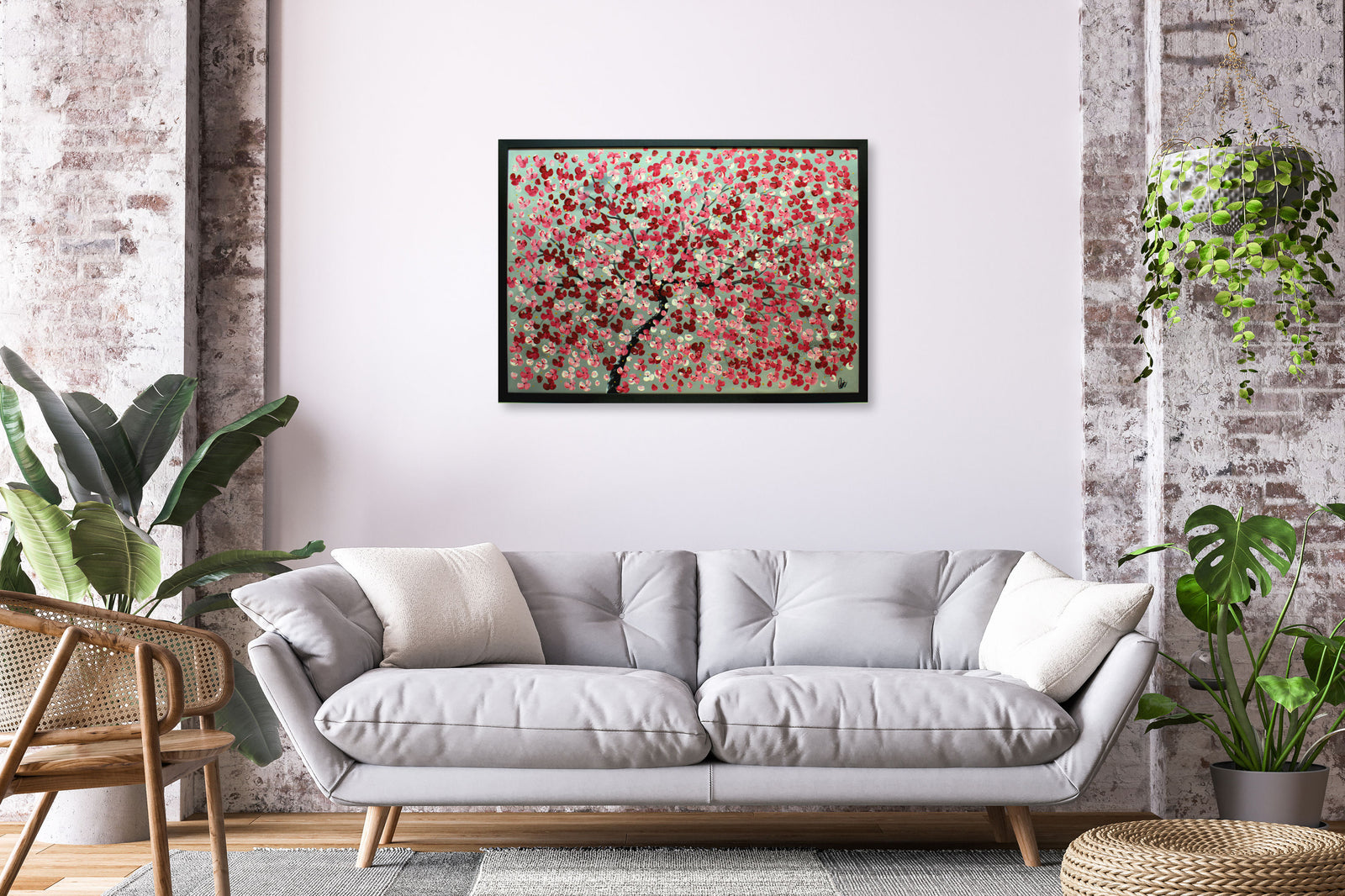Blossom Canopy – Original Floral Painting by Edelgard Schroer
