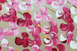 Blossom Fire – Original Pink Blossom Tree Painting by Edelgard Schroer