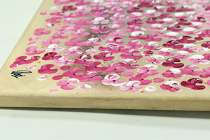 Blossom Fire – Original Pink Blossom Tree Painting by Edelgard Schroer