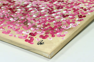 Blossom Fire – Original Pink Blossom Tree Painting by Edelgard Schroer