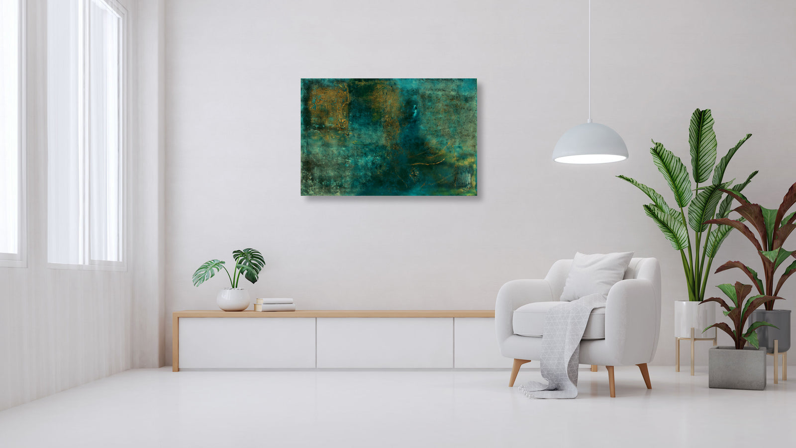 Quiet Tension – Original Abstract Painting by Edelgard Schroer