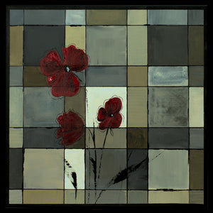 Crimson Harmony – Original Acrylic Painting by Edelgard Schroer