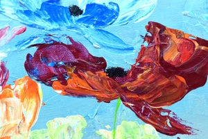 Chromatic Bloom 2026 – Original Floral Abstract Painting by Edelgard Schroer