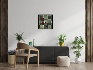 Crimson Harmony – Original Acrylic Painting by Edelgard Schroer