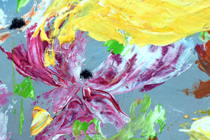 Chromatic Bloom 2026 – Original Floral Abstract Painting by Edelgard Schroer