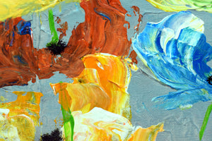 Chromatic Bloom 2026 – Original Floral Abstract Painting by Edelgard Schroer