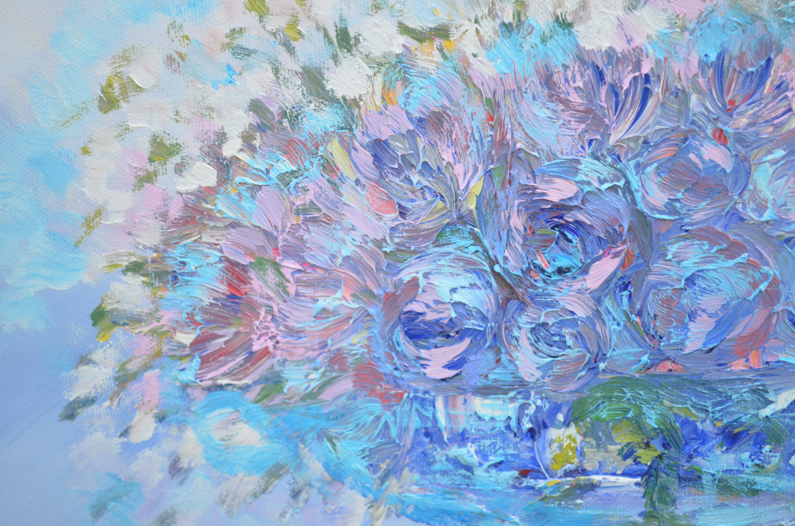 Blue Roses by Lesley Blackburn