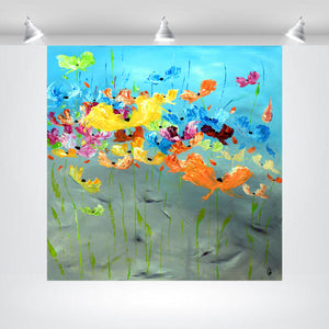 Chromatic Bloom 2026 – Original Floral Abstract Painting by Edelgard Schroer