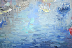 Brixham Harbour Impressionist Seascape Painting