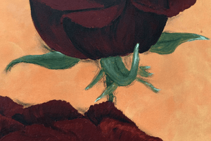 Crimson Grace – Original Acrylic Painting by Edelgard Schroer