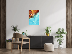 Flame Bloom II – Original Acrylic Painting by Edelgard Schroer