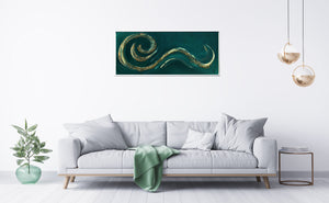 Cala Mesquida – Original Coastal Abstract Painting by Edelgard Schroer