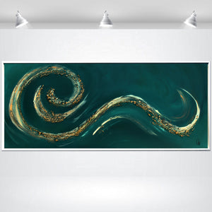 Cala Mesquida – Original Coastal Abstract Painting by Edelgard Schroer
