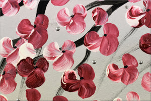 Blown Away – Original Cherry Blossom Painting by Edelgard Schroer
