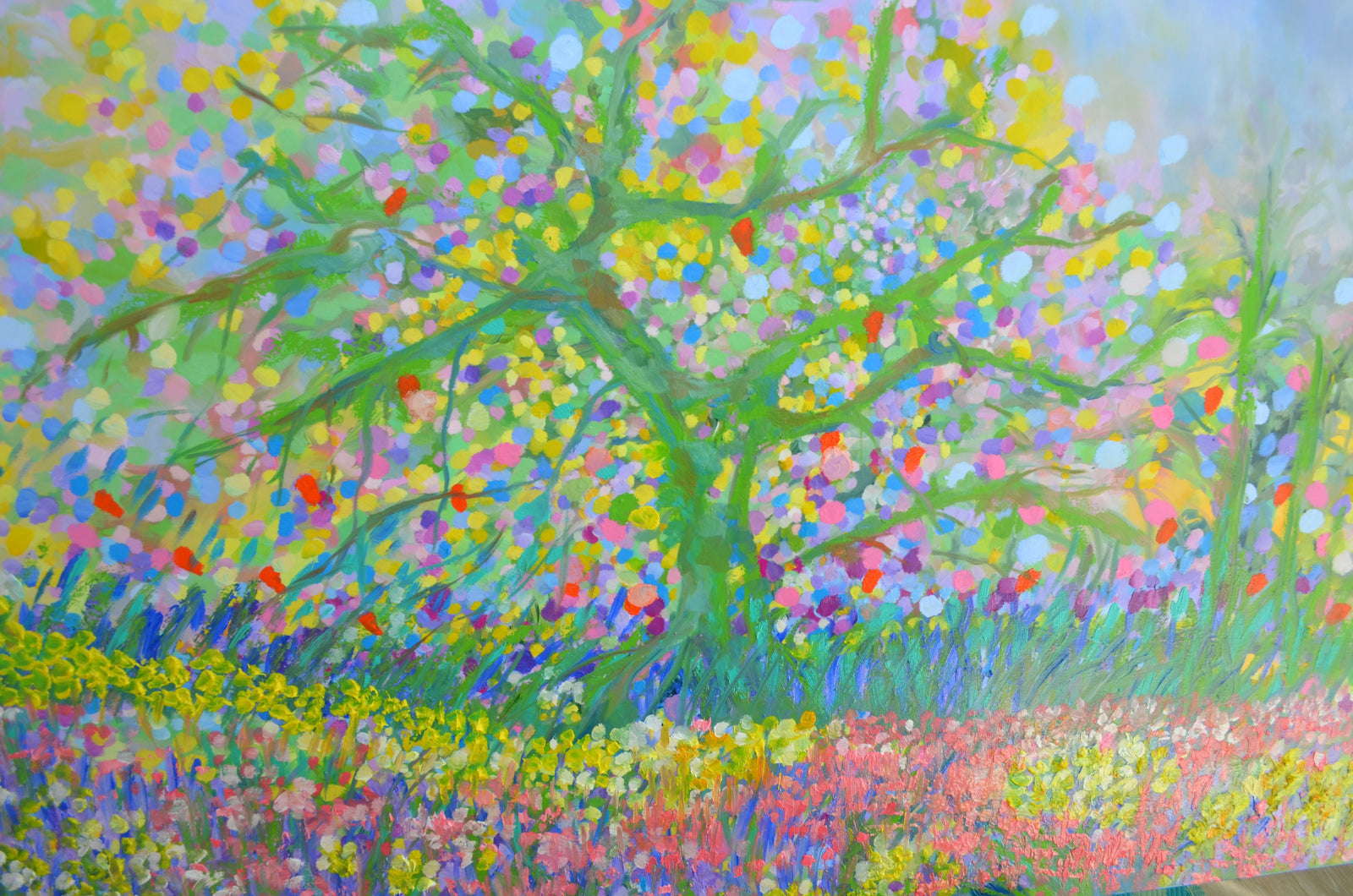 Cherry Blossom Trees | Original Oil Painting by Lesley Blackburn