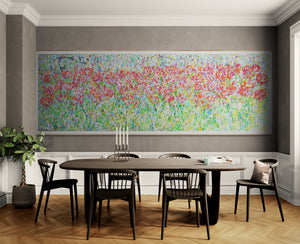 Red Tulip Meadow — Original Painting by Lesley Blackburn