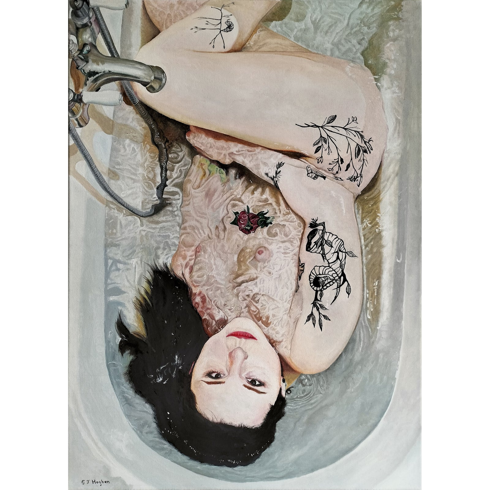Clementine | Original Contemporary Oil Portrait by Gary Hogben