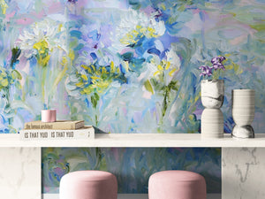 Violet Lily – Original Oil Painting by Lesley Blackburn