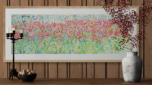 Red Tulip Meadow — Original Painting by Lesley Blackburn